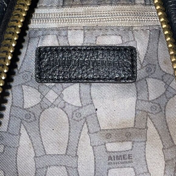 Aimee Kestenberg Tamitha Backpack Black Soft Pebbled Leather Adj Shoulder Strap. - Picture 12 of 15